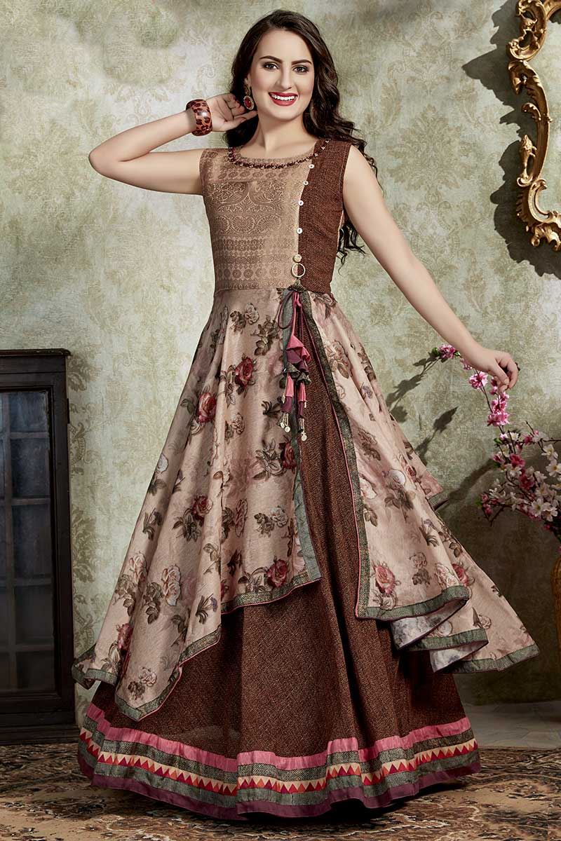 floor length kurti party wear