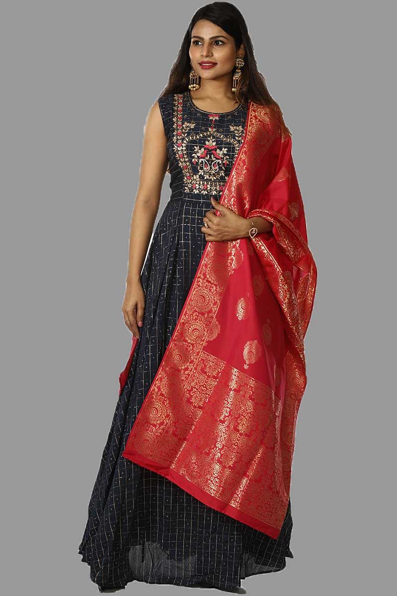 anarkali dress with dupatta