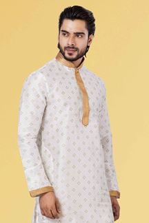 Picture of Classy White Colored Designer Kurta Set