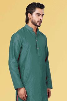 Picture of Attractive Dark Green Colored Designer Kurta Set