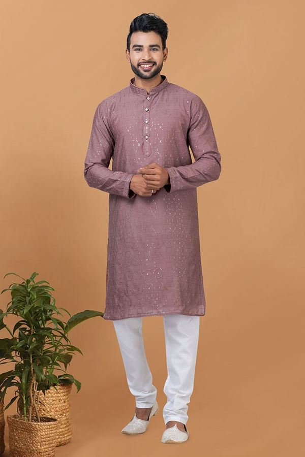 Picture of Charismatic Mens Designer Kurta Set for Sangeet or Engagement