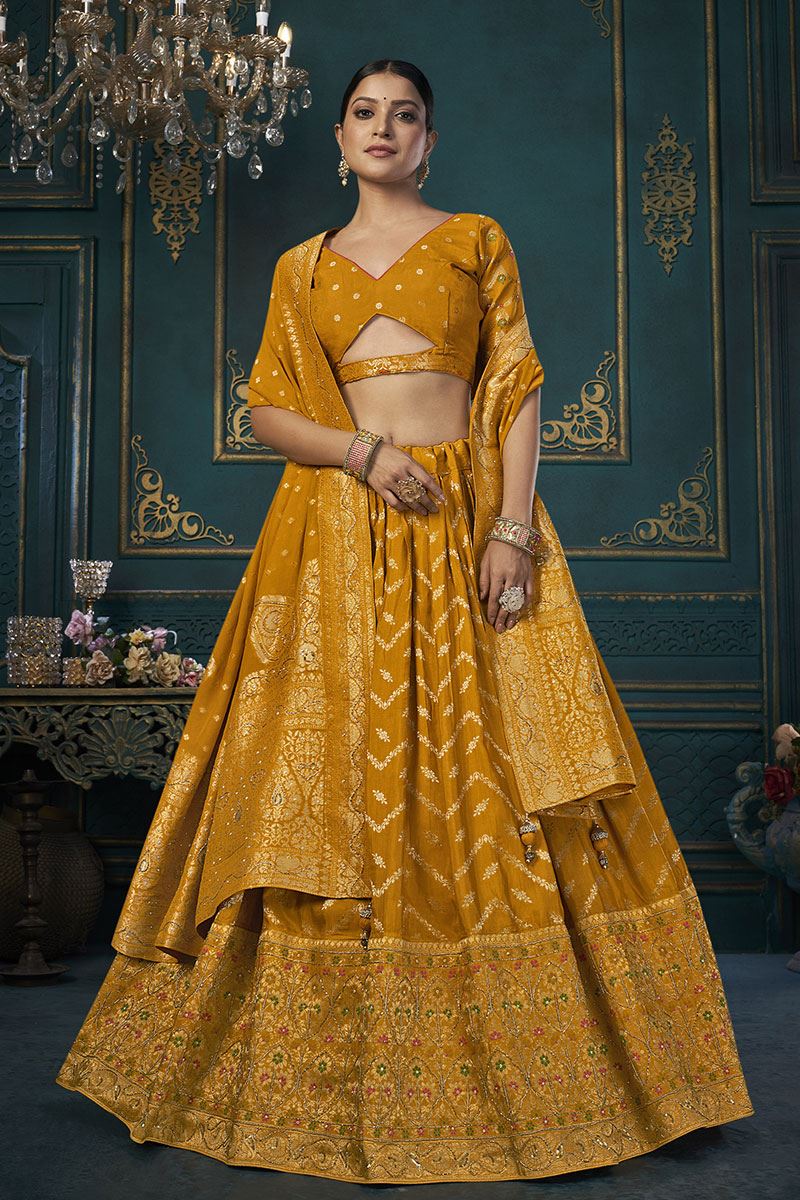 Bridal Sangeet Lehenga That Will Make You Feel Like a Star | Indian Bridal  Sangeet Outfits | Modern gown, Indian bridal, Reception outfit