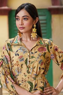 Picture of Exquisite Yellow Colored Designer Co-ord Set