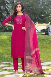 Picture of Heavenly Art Silk Designer Salwar Suit for Festival and Party