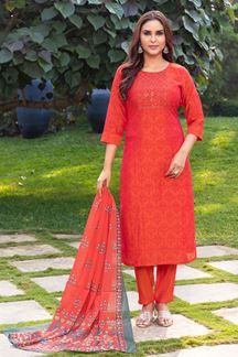 Picture of Astounding Art Silk Designer Salwar Suit for Festival and Party