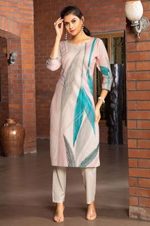 Picture of Divine Art Silk Designer Women’s Kurti Sets for Festival and Party