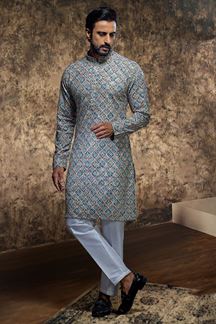 Picture of Dashing Designer Kurta and Pant Set for Festivals and Sangeet