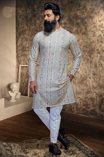 Picture of Marvelous Designer Kurta and Pant Set for Festivals and Sangeet