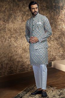 Picture of Appealing Designer Mens Kurta Jacket Set for Party and Festivals