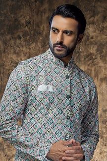 Picture of Appealing Designer Mens Kurta Jacket Set for Party and Festivals