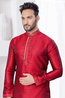 Picture of Splendid Maroon Designer Kurta and Churidar Set for Festivals, Wedding