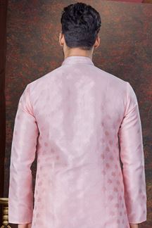 Picture of Exuberant Pink Designer Kurta and Churidar Set for Engagement and Reception