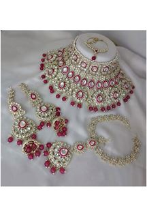 Picture of Striking Rani Bridal Designer Necklace Set for a Wedding and Reception