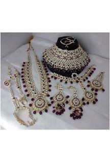 Picture of Outstanding Purple Bridal Designer Necklace Set for a Wedding and Reception