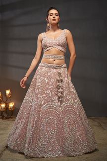 Picture of Captivating Pink Colored Designer Lehenga Choli