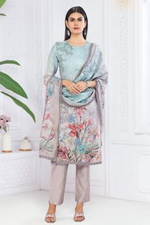Picture of Fashionable Art Silk Designer Straight Cut Suit for Party and Festival