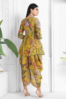 Picture of Glamorous Mustard Designer Patiala Style Suit for Haldi, and Festival