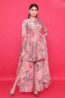 Picture of EthnicPeach Designer Palazzo Suit for Party