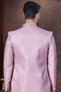 Picture of Spectacular Light Purple Designer Indo-Western Sherwani for Engagement and Reception