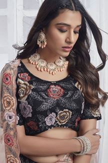 Picture of Captivating Black Designer Lehenga Choli for Party