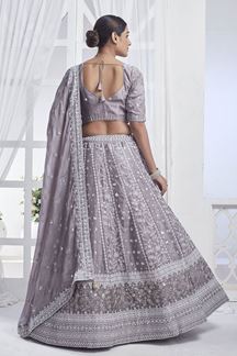 Picture of Creative Grey Designer Lehenga Choli for Party, Festivals, and Pre-wedding shoots