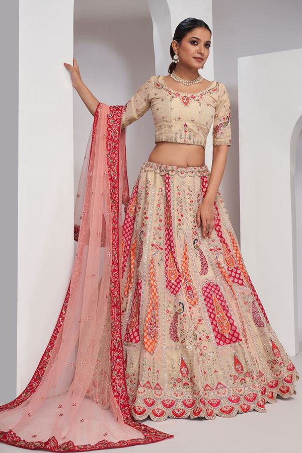 Picture of Heavenly Multi Designer Wedding Lehenga Choli for Engagement, Wedding, and Reception 