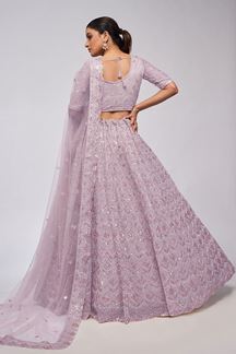 Picture of Surreal Lilac Designer Lehenga Choli for Engagement and Reception 