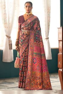 Picture of Exuberant Kashmiri Designer Saree for Wedding, Reception, and Party