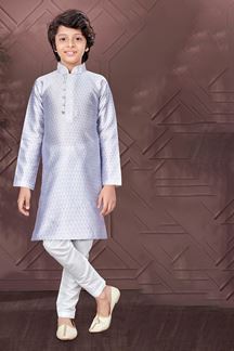 Picture of Magnificent Light Lavender Colored Designer Kid’s Kurta Pajama Set for Festivals, Engagements, Reception, and Party