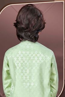 Picture of Majestic Pista Colored Designer Kid’s Kurta Pajama Set for Festivals, Engagement, Reception, and Party