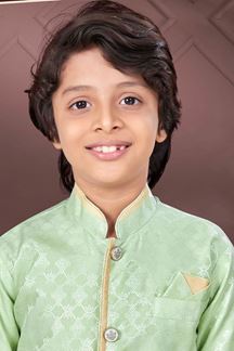 Picture of Majestic Pista Colored Designer Kid’s Kurta Pajama Set for Festivals, Engagement, Reception, and Party