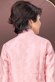 Picture of Attractive Pink Colored Designer Kid’s Kurta Pajama Set for Festivals, Engagements, Reception, and Party