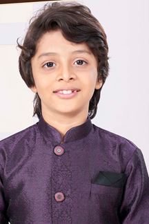 Picture of Artistic Wine Colored Designer Kid’s Kurta Pajama Set for Festivals, Engagements, Reception, and Party