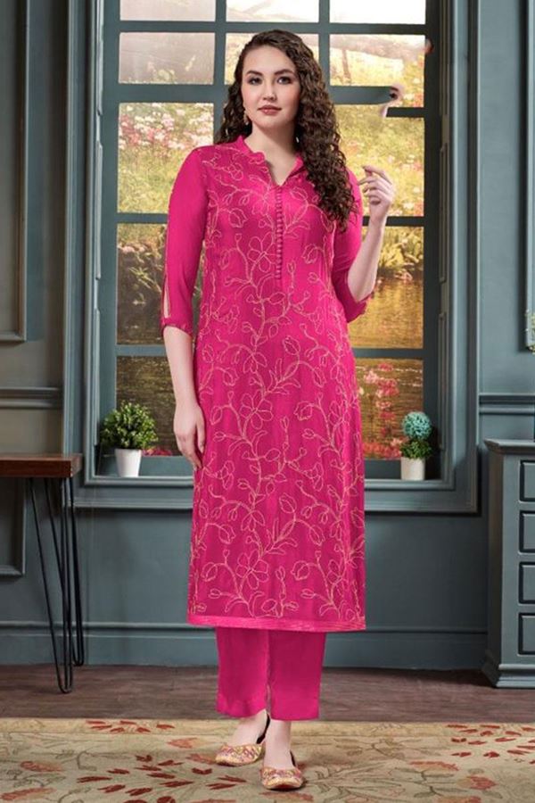 Picture of Astounding Georgette Designer Women’s Kurti for Festival and Party