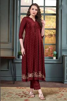 Picture of Striking Georgette Designer Women’s Kurti for Festival and Party