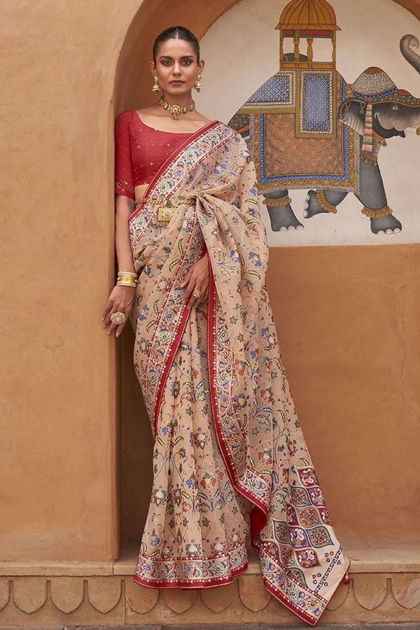 Picture of Marvelous Designer Saree for Festival and Wedding