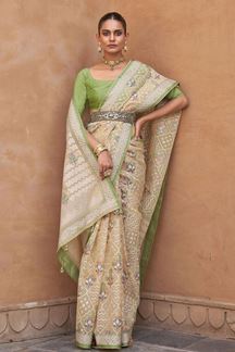 Picture of Glamorous Designer Saree for Festival and Wedding 