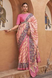 Picture of Beautiful Pure Brasso Designer Saree for Festival, Sangeet, and Party