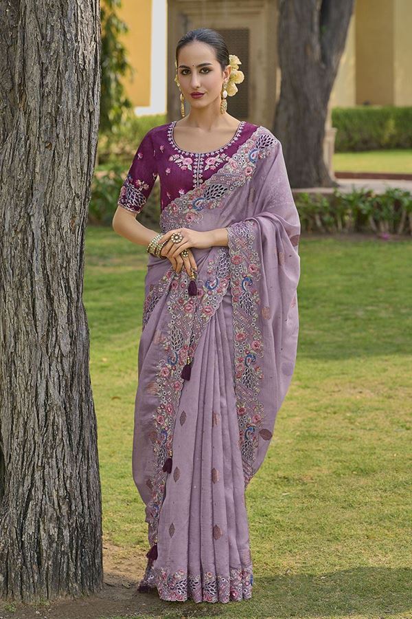 Picture of Royal Fancy Designer Saree for Engagement and Reception