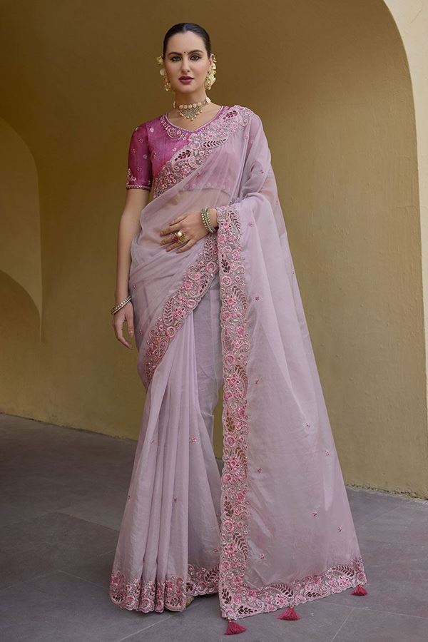 Picture of Amazing Fancy Designer Saree for Engagement and Reception