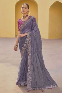 Picture of Flamboyant Fancy Designer Saree for Engagement and Reception