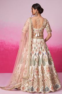 Picture of Trendy Cream Designer Bridal Lehenga Choli for Wedding and Reception