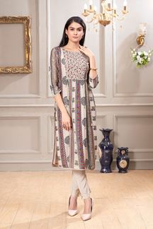 Picture of Glamorous Art Silk Designer Straight Cut Suit for Party and Festival