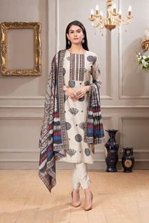 Picture of Exquisite Art Silk Designer Straight Cut Suit for Party and Festival