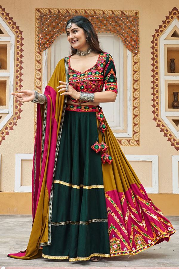 Picture of Glorious Designer Navratri Lehenga Choli for Garba Festival