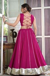 Picture of Irresistible Pink Designer Lehenga Choli for Navratri Festival