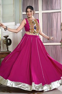 Picture of Irresistible Pink Designer Lehenga Choli for Navratri Festival