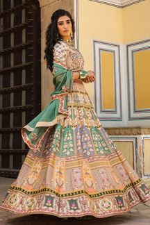 Picture of Ethnic Multi Designer Lehenga Choli for Wedding and Sangeet