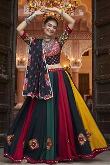 Picture of Mesmerizing Black Designer Lehenga Choli for Navratri Festival