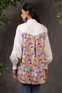 Picture of Surreal Fine Cotton Designer Short Top for Casual Wear 